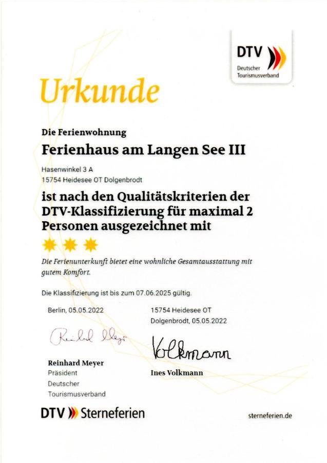 Ferienhaus Am Langen See III Heidesee Zewnętrze zdjęcie